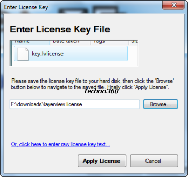 LayerView license key