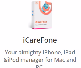 Free License of iCareFone - iOS  Data Manager [PC/Mac]