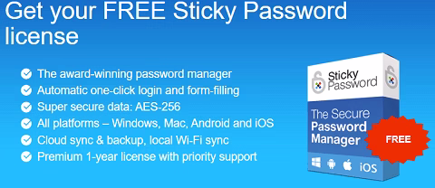 Sticky Password 8.9 Premium Free for 1 Year [Win/Mac/iOS/Android]