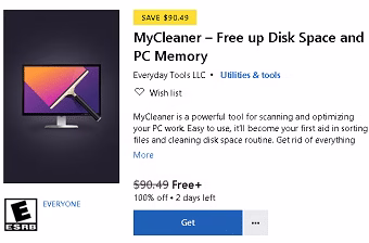 MyCleaner - Windows 10 Optimizing App Free on Microsoft Store