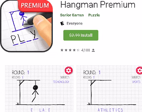 Hangman Premium Andriod Game Available for Free