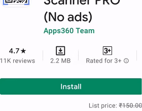 QR and Barcode Scanner PRO  or SuperB Scanner Android App Now Free