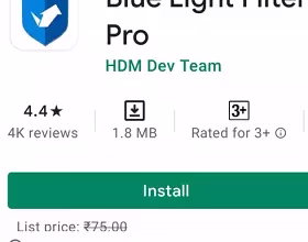 Blue Light Filter Pro Android App For Free [Down Blue Light Levels]