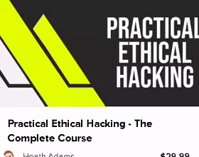 Practical Ethical Hacking - The Complete Course Worth $29.99 for Free [Video Course]