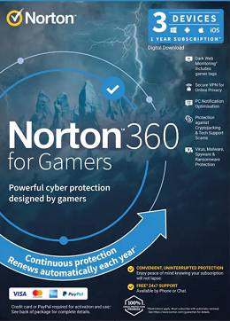 Norton 360 for Gamers Free for 90 Days