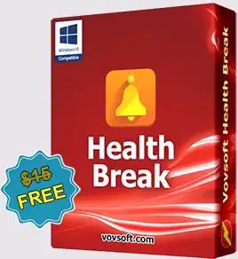 Vovsoft Health Break Reminder  Full Version for Free -Break Scheduler