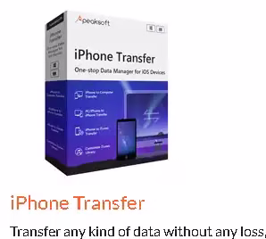 Apeaksoft iPhone Transfer Free 1 Year License - The Content Manager for your iOS Devices