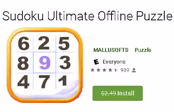 Sudoku Ultimate Offline Puzzle Game Now Free[Android]