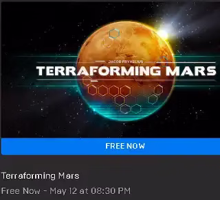 Terraforming Mars -Digital Game Now Available for Free [Win/Mac]