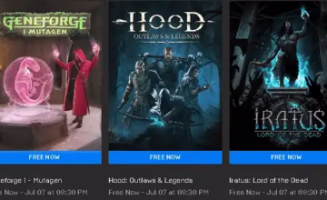  Iratus: Lord of the Dead, Hood and Geneforge 1 : 3 Games Available for Free