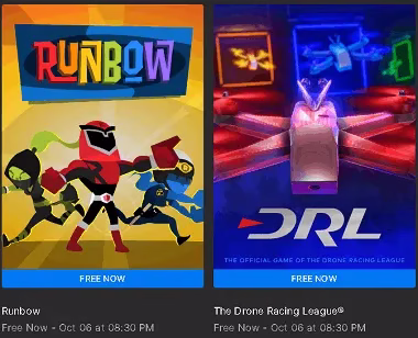 Runbow and The Drone Racing League Simulator Games Available for Free