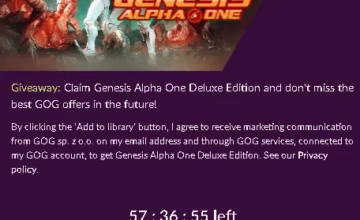 Genesis Alpha One Deluxe Edition is available for free [Limited Time Giveaway]