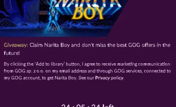 Narita Boy PC Game is available for free for a limited time