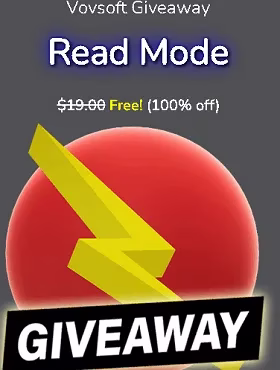 Vovsoft Read Mode Free for 1 Year-Reading mode for PC