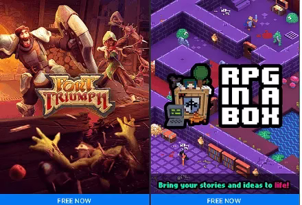 Fort Triumph and RPG in a Box Games are Available for Free