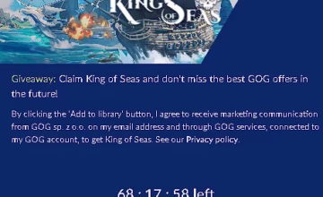 King of Seas- $24.99 value PC Game Now available for free