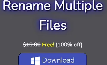 Vovsoft Rename Multiple Files Giveaway: Free 1-Year License [Windows]