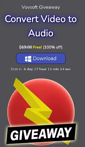 Vovsoft Convert Video to Audio Free License: Rips audio from Videos