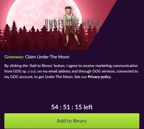 Get the Indie Adventure Game Under The Moon for Free on GOG! Get the Indie Adventure Game Under The Moon for Free on GOG!