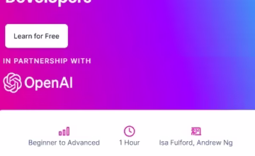 ChatGPT Prompt Engineering for Developers - A Free Course