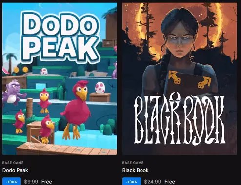 Black Book and Dodo Peak Now Free on Epic Games Store