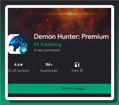 Demon Hunter: Premium Free for a Limited Time [Android]