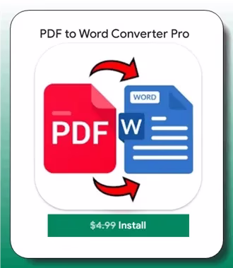 PDF to Word Converter Pro Android App (Worth $4.99) Free for Limited Time