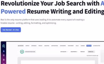 Rezi Ai Resume Builder - Lifetime Account for free