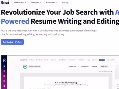 Rezi Ai Resume Builder - Lifetime Account for free