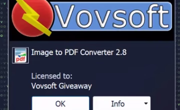 VOVSOFT Image to PDF Giveaway: Free License worth $19