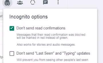 WAIncognito-Be invisible on WhatsApp Web