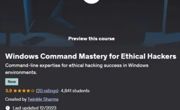 Get Windows Command Mastery for Ethical Hackers Udemy Course for Free
