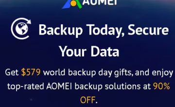 AOMEI World Backup Day Giveaway 2025 - $579 Worth Softwares for Free