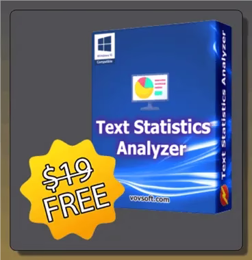 Text Statistics Analyzer License Worth $19 for Free Text Statistics Analyzer License Worth $19 for Free