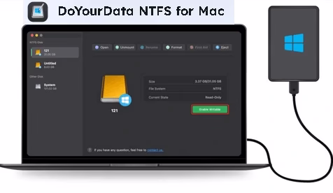 DoYourData NTFS for Mac: Free 1 Year License