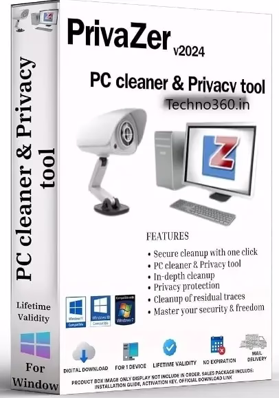 PrivaZer PRO Free License- PC cleaner & Privacy tool