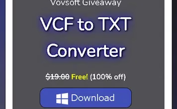 Vovsoft VCF to TXT Converter Free Full Version License