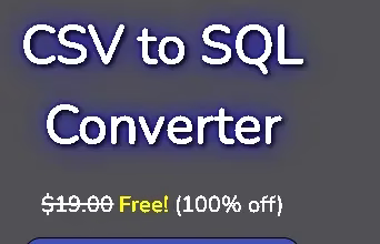 Vovsoft CSV to SQL Converter Free 1 Year License