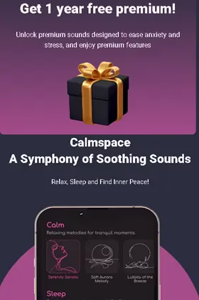 Calmspace App: 1-Year Free Premium Subscription [Android/iOS]