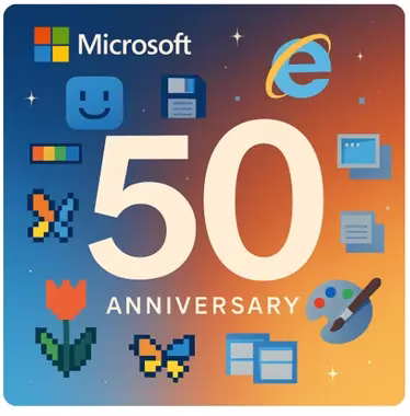 Microsoft 50th Anniversary Free Wallpapers: Download Now