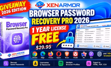 XenArmor Browser Password Recovery Pro 2026 Free License (Worth $29.95)
