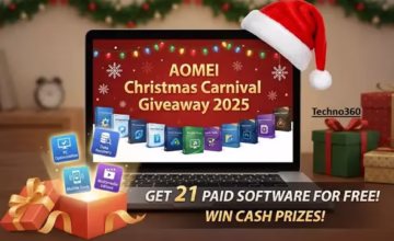 🎄 AOMEI Biggest Christmas Carnival Giveaway 2025: Get 21 Paid Software for Free! 🎁