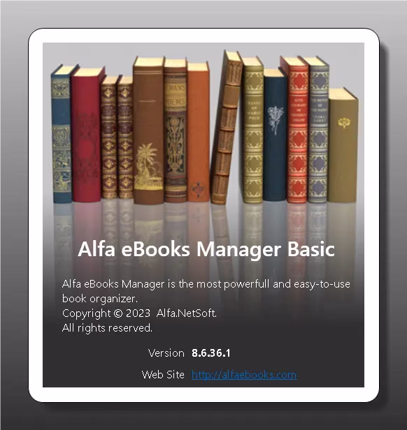 Alfa eBooks Manager Basic 8.6 Free Giveaway – Best eBook Library Organizer for Windows