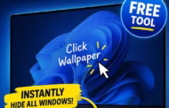 Finally! Click Desktop Wallpaper to Show Desktop in Windows 11 — Free Tool (PeekDesktop)