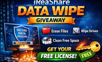 iReaShare Data Wipe Free License: File Shredder & Hard Drive Eraser for Windows