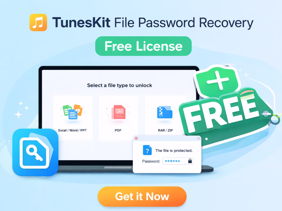 TunesKit File Password Recovery Free 6 Month License – Giveaway
