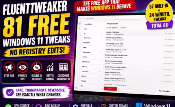 FluentTweaker: The Free App That Finally Makes Windows 11 Behave