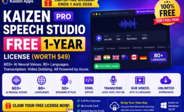 Kaizen Speech Studio Pro Free 1-Year License Giveaway