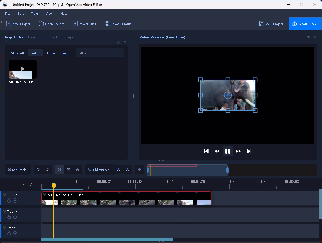 OpenShot beginner-friendly free video editor for Windows