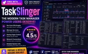 TaskSlinger Review: Modern Free Task Manager for Windows
